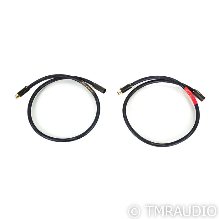 Audio Art Cable Statement e IC Cryo XLR Cables; Gold Pair Balanced Interconnects