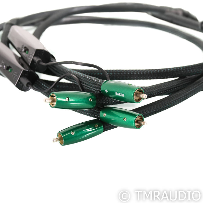 AudioQuest Earth RCA Cables; 2m Pair Interconnects; 72v DBS