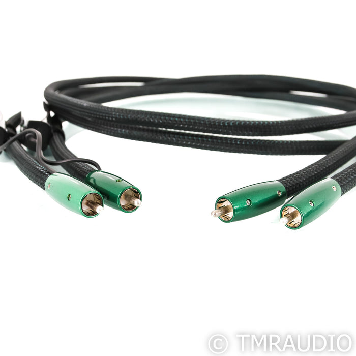 AudioQuest Earth RCA Cables; 2m Pair Interconnects; 72v DBS