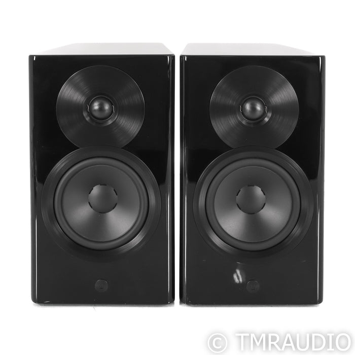 Dynaudio Focus 10 Active Powered Bookshelf Speaker; Piano Black Pair