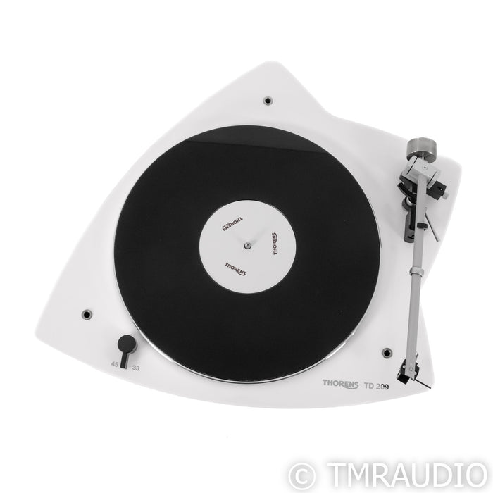 Thorens TD 209 Belt Drive Turntable; White; TAS 267 MM Cartridge (Unused)