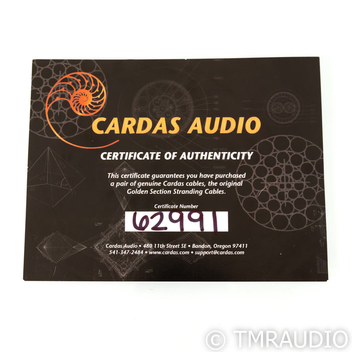Cardas Parsec RCA Cables; 0.5m Pair Interconnects