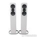 Q Acoustics Concept 500 Floorstanding Speakers; White & Light Oak Pair (Open Box)