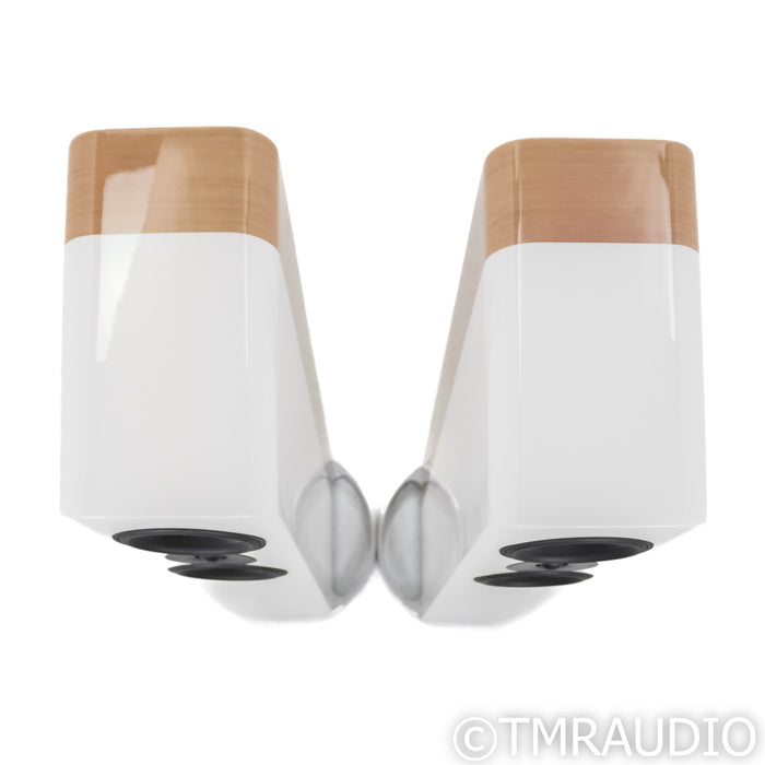 Q Acoustics Concept 500 Floorstanding Speakers; White & Light Oak Pair (Open Box)