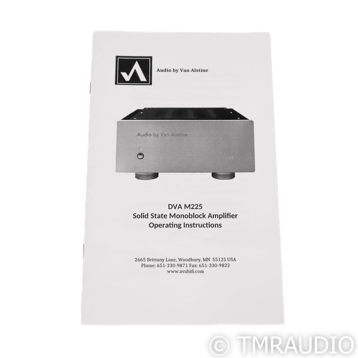 Van Alstine DVA M225 Mono Power Amplifier