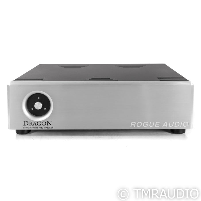 Rogue Audio Dragon Stereo Tube Hybrid Power Amplifier; Silver