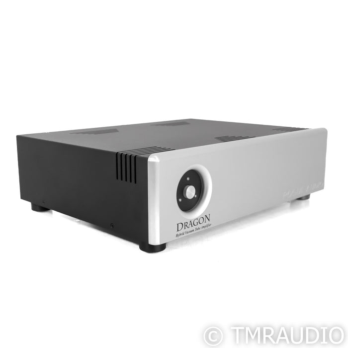 Rogue Audio Dragon Stereo Tube Hybrid Power Amplifier; Silver