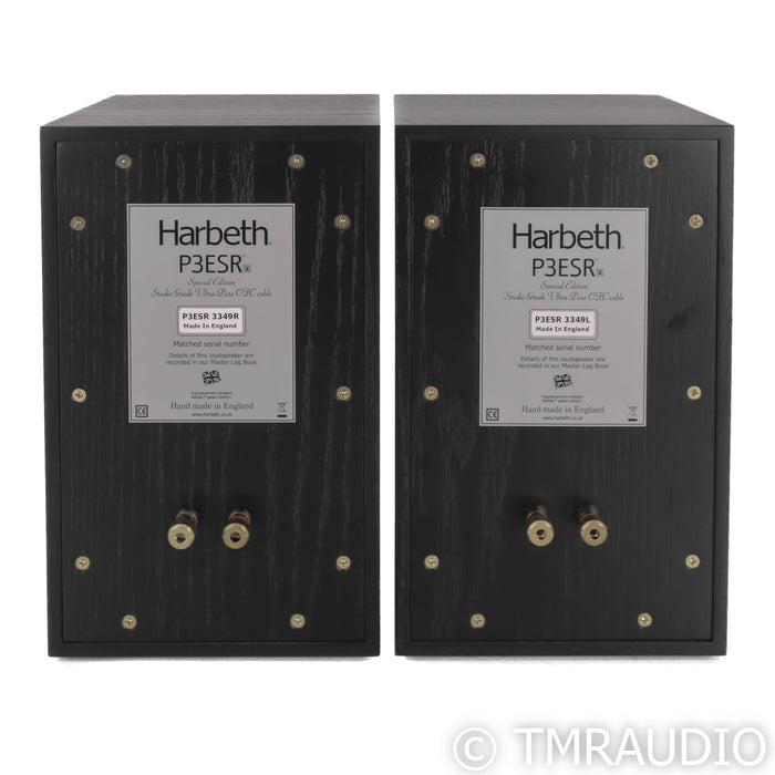 Harbeth P3ESR SE Bookshelf Speakers; Black Ash Pair; Special Edition