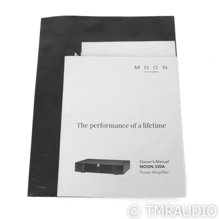 Simaudio Moon 330A Stereo Power Amplifier; Black & Silver