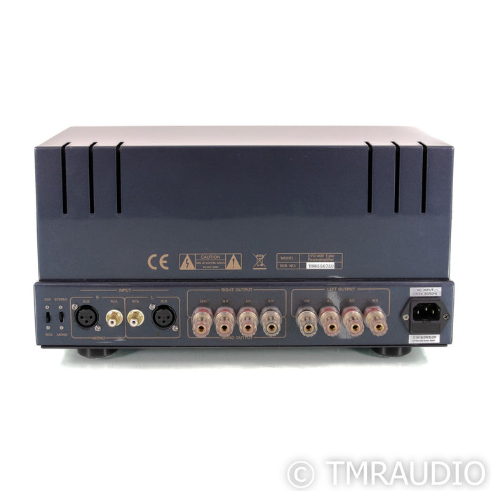 Primaluna EVO 400 Stereo Tube Power Amplifier; Black