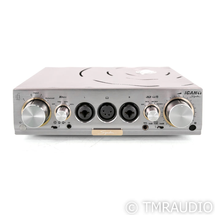 iFi Pro iCAN Signature Tube Headphone Amplifier; Silver