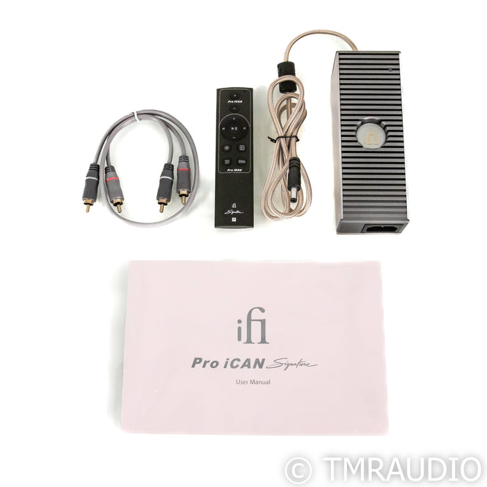 iFi Pro iCAN Signature Tube Headphone Amplifier; Silver