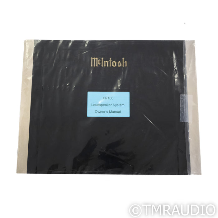 McIntosh XR100 Floorstanding Speakers; Gloss Black Pair; XR-100