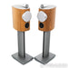 B&W 805 D4 Bookshelf Speakers; Walnut Pair w/ Stands