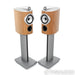 B&W 805 D4 Bookshelf Speakers; Walnut Pair w/ Stands