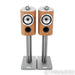 B&W 805 D4 Bookshelf Speakers; Walnut Pair w/ Stands