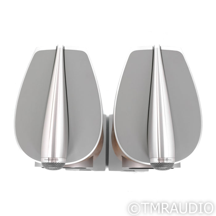 B&W 805 D4 Bookshelf Speakers; Walnut Pair w/ Stands
