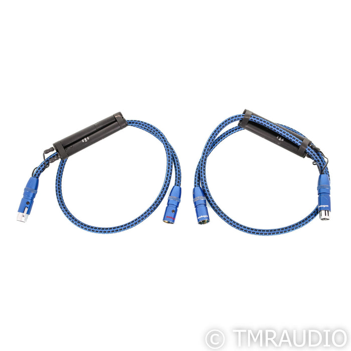 AudioQuest Sky XLR Cables; 36v DBS; Blue
