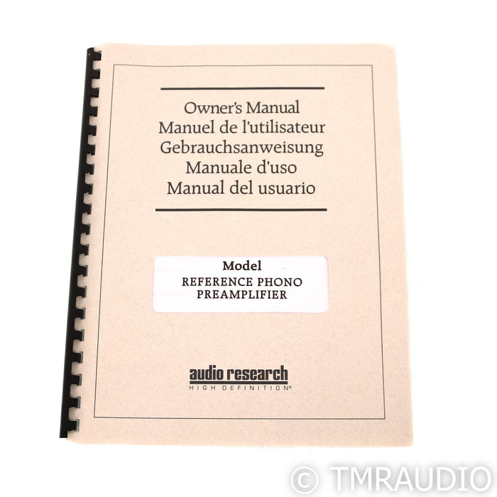 Audio Research Reference MM / MC Phono Preamplifier; Silver