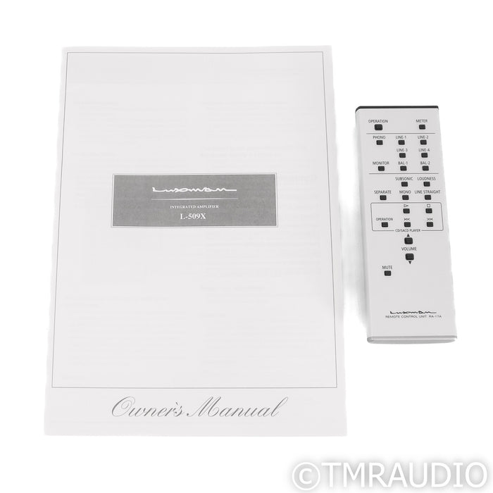 Luxman L-509X Stereo Integrated Amplifier; Silver; MM / MC Phono