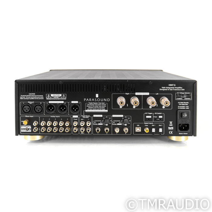 Parasound Halo Hint 6 2.1 Channel Integrated Amplifier; MM / MC Phono; Black