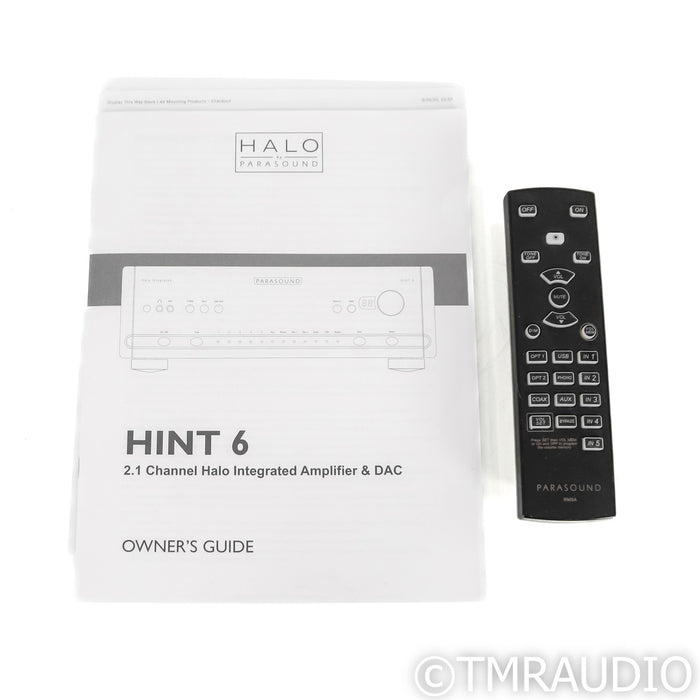 Parasound Halo Hint 6 2.1 Channel Integrated Amplifier; MM / MC Phono; Black