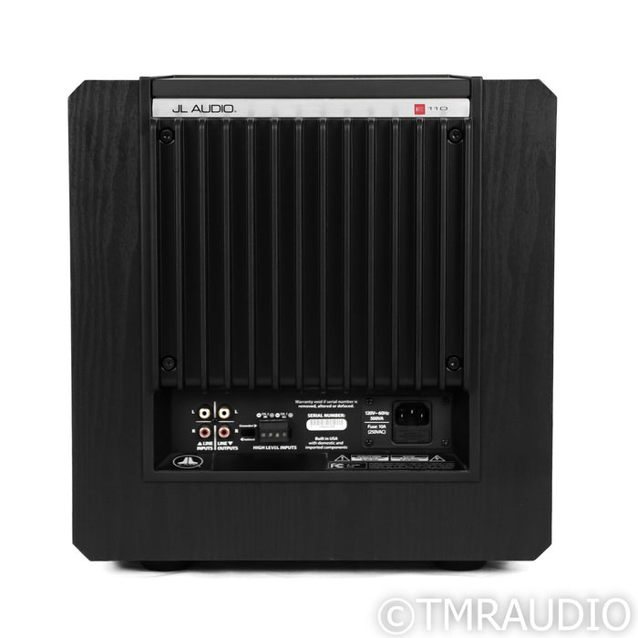 JL Audio E110 E-Sub 10" Powered Subwoofer; Black