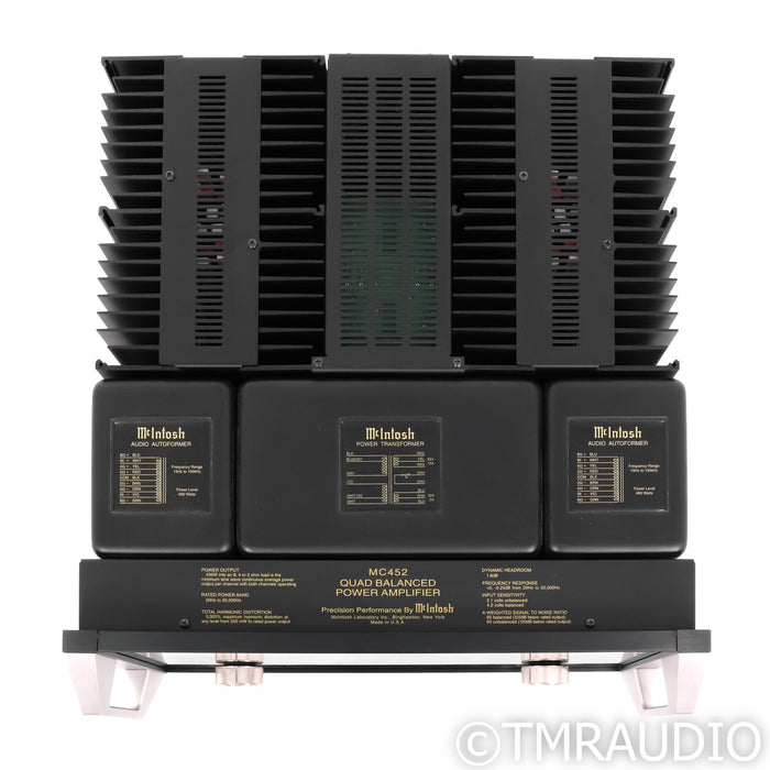 McIntosh MC452 Stereo Power Amplifier; Black
