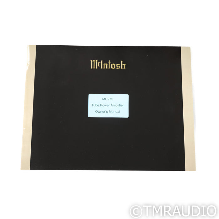McIntosh MC275 MKVI Stereo / Mono Tube Power Amplifier; Mk6