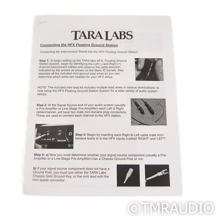 Tara Labs The 0.8XL w/ HFX XLR Cables; 1.5m Pair Balanced Interconnects