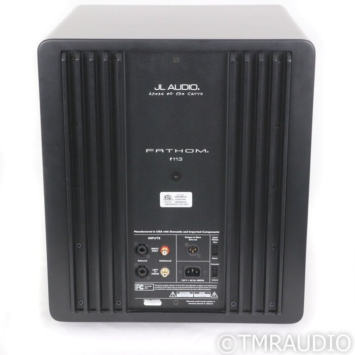 JL Audio Fathum F113 13" Subwoofer; Black