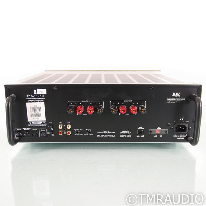 Parasound NewClassic 2250 Stereo Power Amplifier; Black