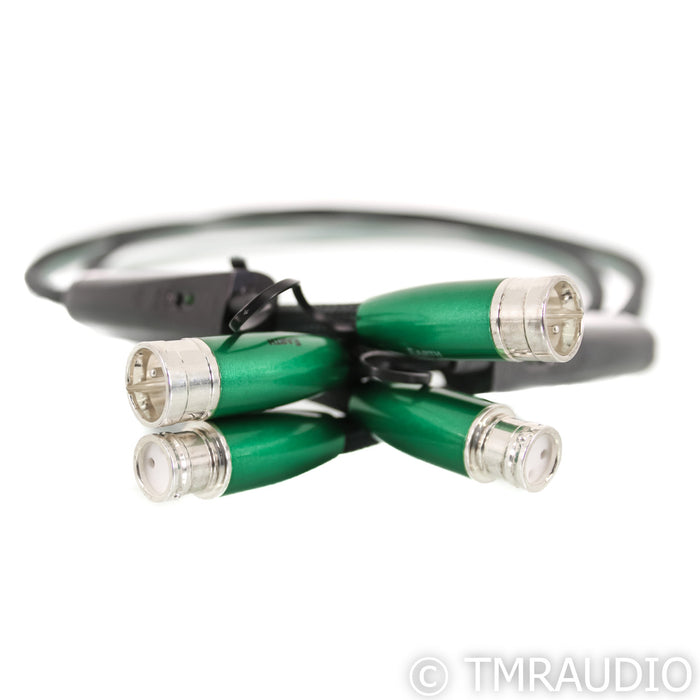 AudioQuest Earth XLR Cables; 1.5m Pair Balanced Interconnects; 72v DBS