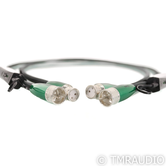 AudioQuest Earth XLR Cables; 1.5m Pair Balanced Interconnects; 72v DBS