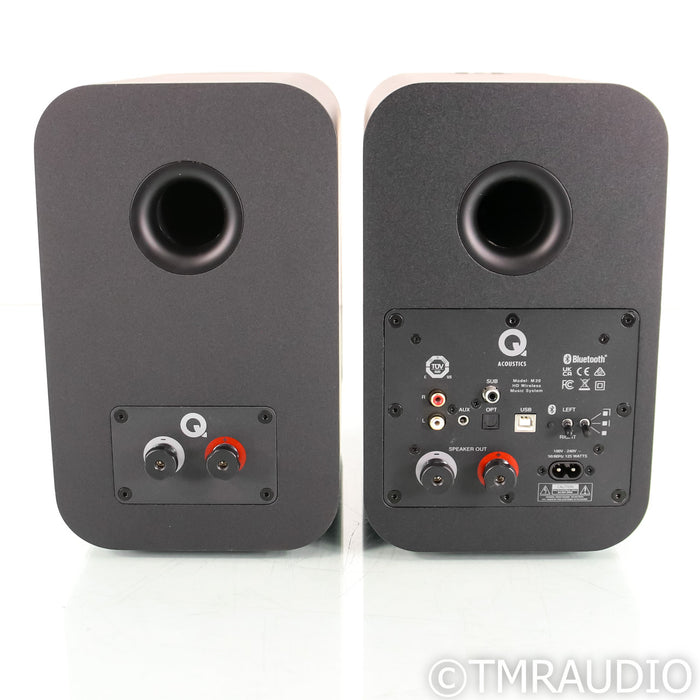 Q Acoustics M20 HD Powered Bookshelf Speakers; USB; Bluetooth; Black Pair