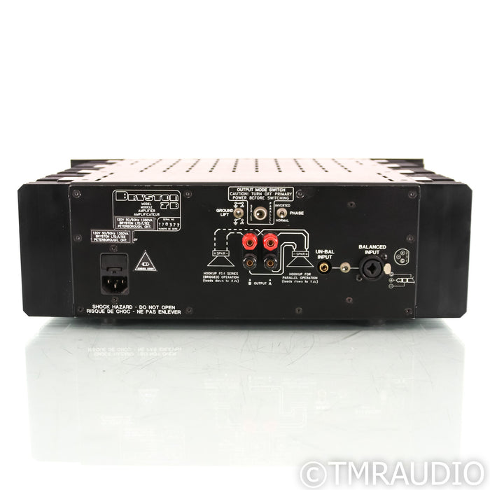 Bryston 7B Mono Power Amplifier; Single; Black; 19‚Äù Faceplate