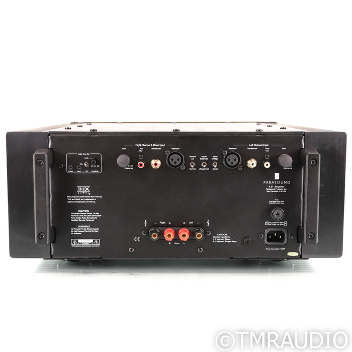 Parasound Halo A21 Stereo / Mono Power Amplifier; Black