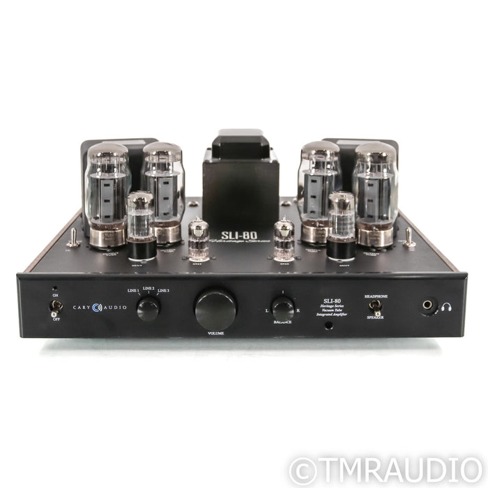 Cary Audio SLI-80HS Stereo Integrated Tube Amplifier; Heritage Series; Black; Fully Upgraded