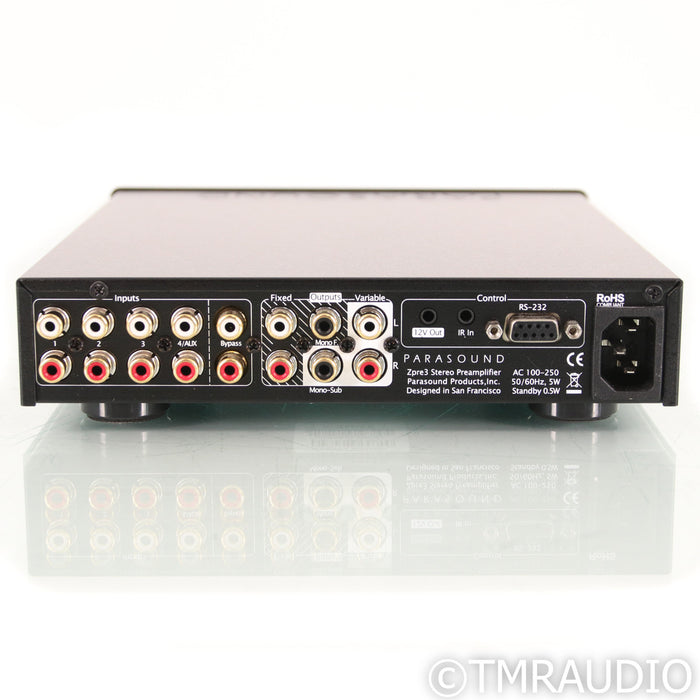 Parasound ZPre3 Stereo Preamplifier; Black