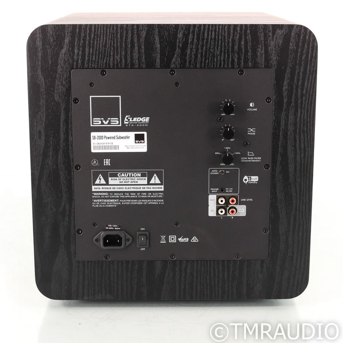 SVS SB-2000 12" Powered Subwoofer; Black Ash