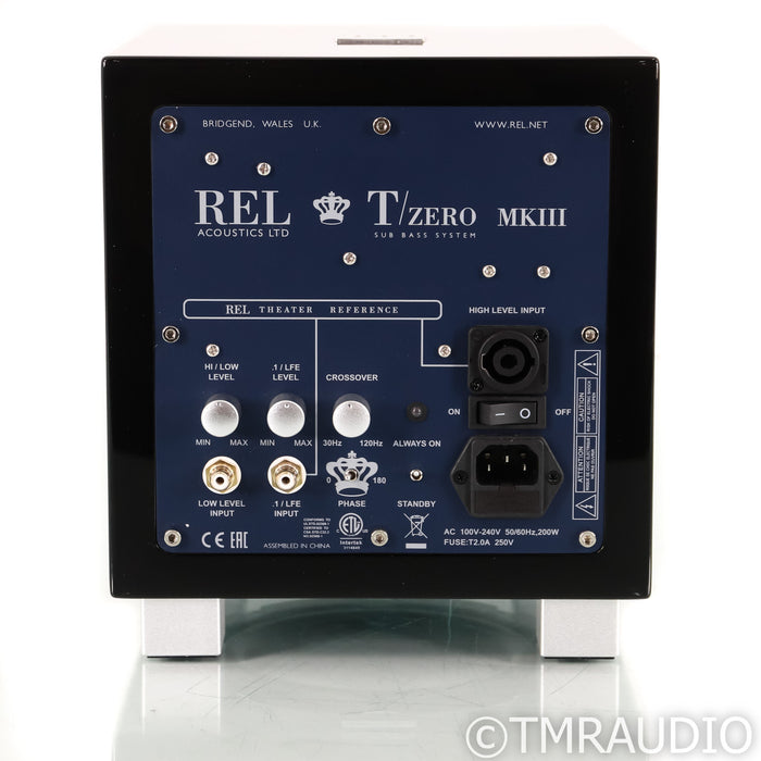 REL T/zero MkIII 6.5" Powered Subwoofer; Piano Black