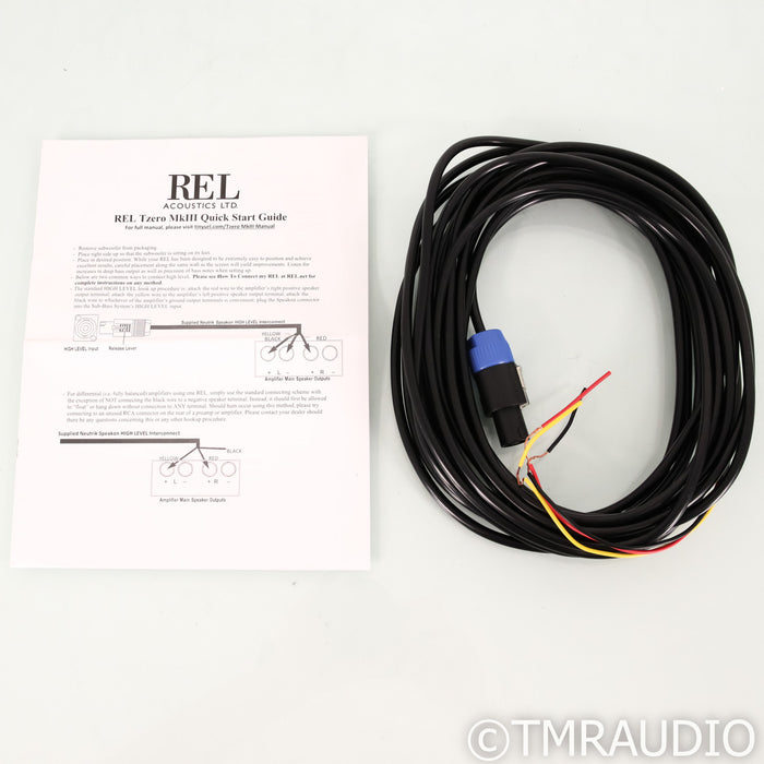 REL T/zero MkIII 6.5" Powered Subwoofer; Piano Black