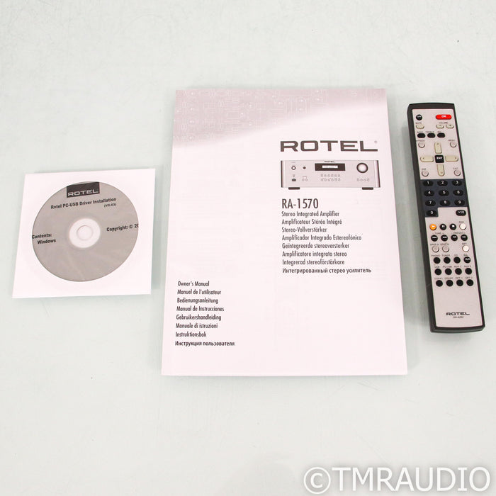 Rotel RA-1570 Stereo Integrated Amplfiier; Silver; MM Phono; DAC