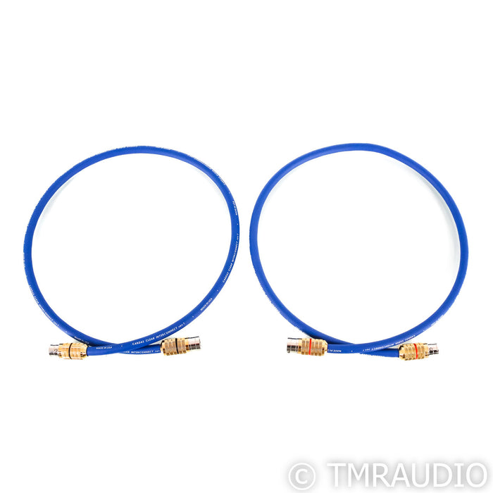 Cardas Clear XLR Cables; 1m Pair Balanced Interconnects