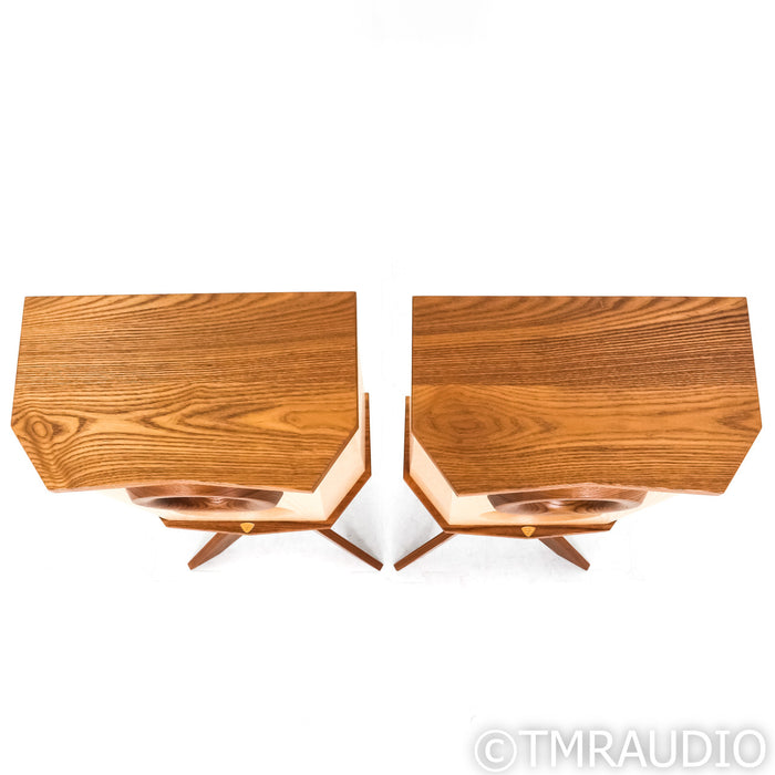 Fleetwood Sound DeVille SQ Bookshelf Speakers; Light Ash Pair w/  Stands