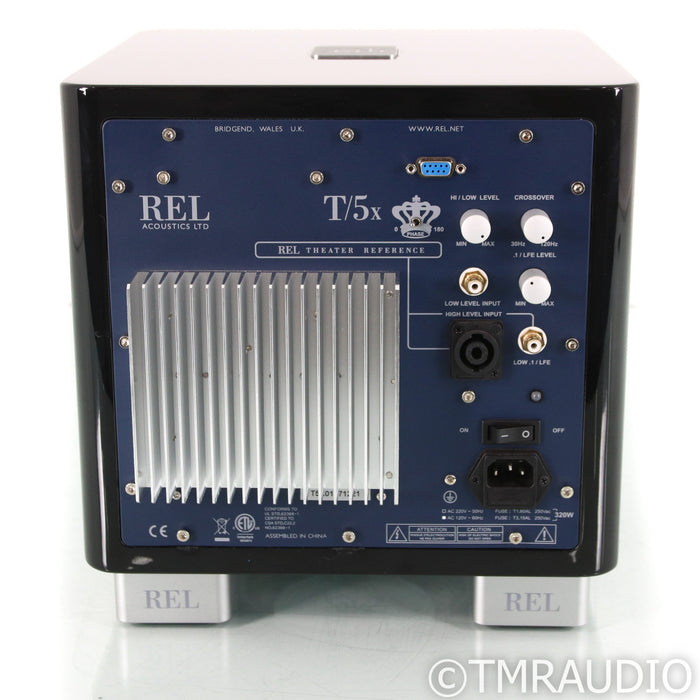 REL T5/x 8‚Äù Powered Subwoofer; T5x; Piano Black