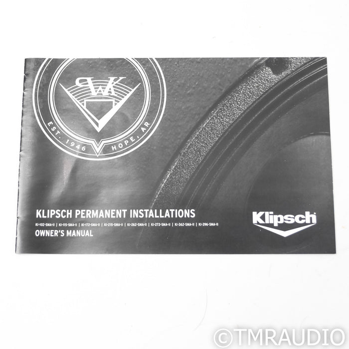 Klipsch KI-396-SMA-II Floorstanding Speakers; Black Pair