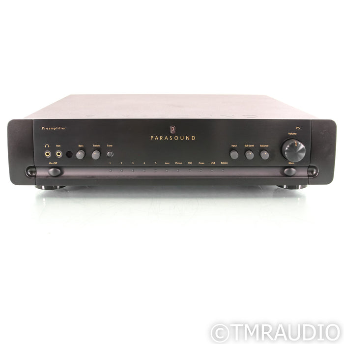 Parasound Halo P5 Stereo Preamplifier; Black; DAC; MM Phono