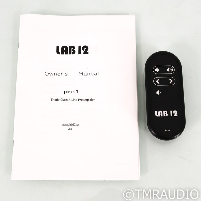 Lab12 pre1 Stereo Tube Preamplifier; Black (Open Box)
