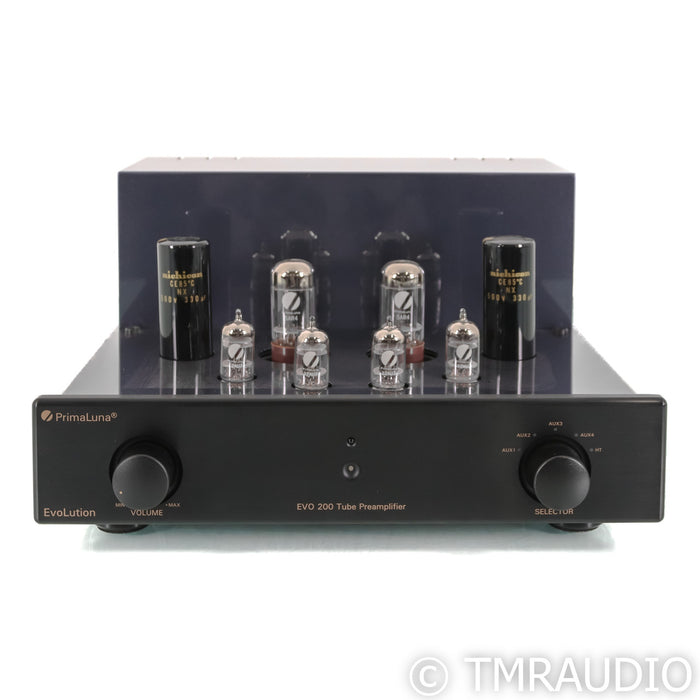 PrimaLuna EVO200 Stereo Tube Preamplifier; Black